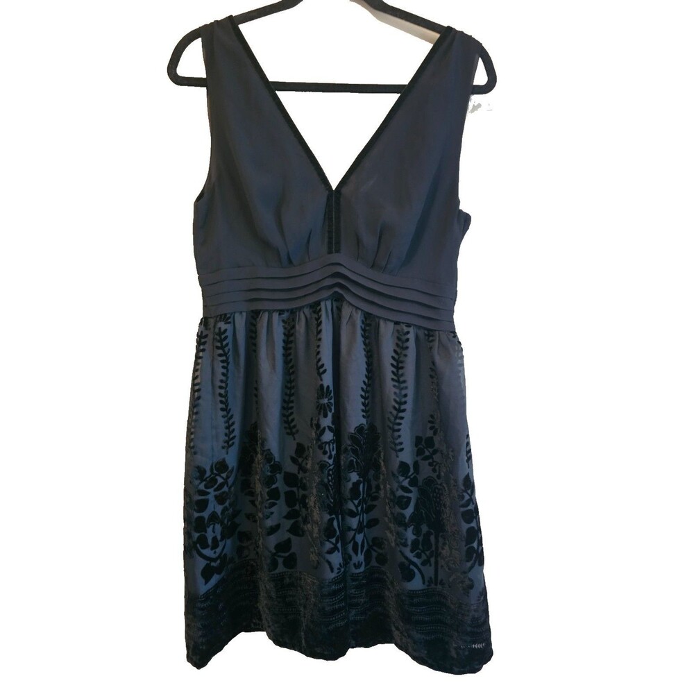 Little black dress-reverse velvet-size 10-H&M conscious Exclusive collection